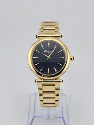 Salvatore Ferragamo Idillio SFYP00620 Women's Gold Tone Black Dial Watch ⌚ - Image 1 of 4