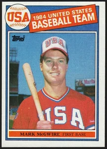 Mark McGwire 1985 Topps RC Rookie #401 Team EE. UU. (ExMt) 🔥 - Imagen 1 de 2