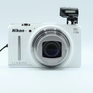 Nikon Coolpix S9700 White 16MP Compact Digital Camera 30x Zoom Tested Full Kit - Picture 1 of 24