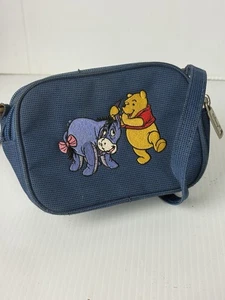 Vintage Disney Store Winnie the Pooh Mini Embroidered Zipper Crossbody Bag - Picture 1 of 6