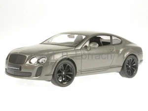Bentley Continental Supersports platagris coche en miniatura Welly 1/24 - Imagen 1 de 3