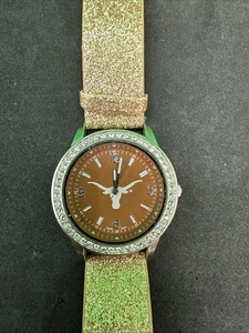 Damenuhr Texas Longhorns Crystal. " Glitzerband. Funktioniert braucht Akku - Bild 1 von 10