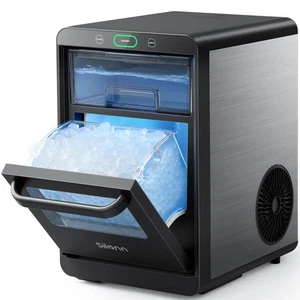 Nugget Eismaschine Arbeitsplatte - Silonn Kiesel Eismaschine Maschine Crushed Ice, - Bild 1 von 7