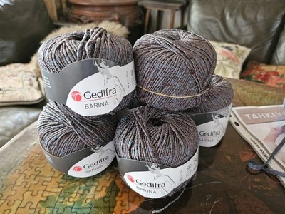 6 Skeins of Gedifra BARINA Yarn, Color #062`1 9301 9811732 60% cotton - Image 1 of 4