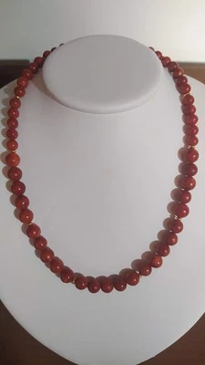 Collana con pasta di corallo - Immagine 1 di 2