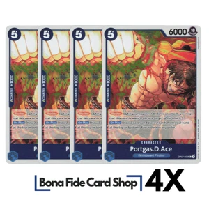 4x Portgas.D.Ace OP07-053 R - 500 Years In The Future One Piece TCG Playset x4 - Picture 1 of 2