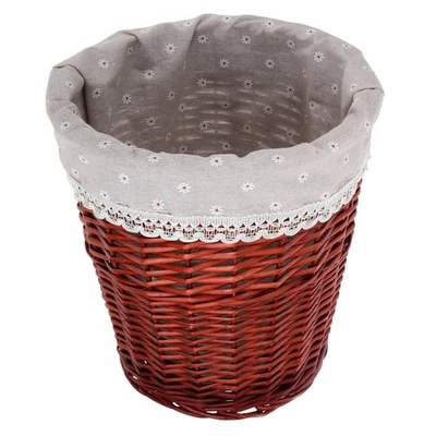  Weidenkorb Wäsche Aufbewahrungskorb Geflochten Kleinkinderbehälter - Bild 1 von 4