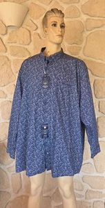 Chemise bleue et blanche taille 53/54 (6XL) marque Redmond étiqueté 64,95€ (sar) - Picture 1 of 8