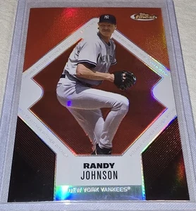Randy Johnson 2006 Topps Finest Refractor /399 #86 New York Yankees W/Top Loader - Picture 1 of 8