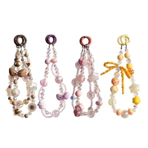 Handmade Beaded Cellphone Bracelet Lanyard Phone Lanyard Telephone Strap Jewelry - Photo 1 sur 12