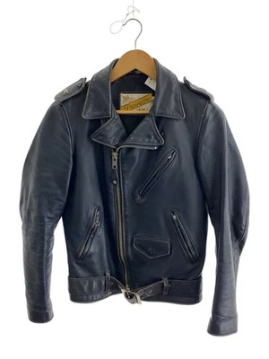 Schott Double Riders Jacket Leather Navy Size 34 - Image 1 of 4