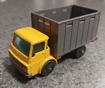 Camión de ganado Matchbox Lesney #37 amarillo vintage Foto 1 de 4