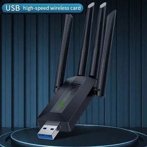 USB Interface 1200Mbps WiFi Dongle 2.4G/5Ghz Wireless Network Card Home Use - Picture 1 of 12