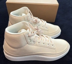 Allbirds Sneakers Women's Size 9 Canvas Pacer Mid Natural White Blizzard Shoes - Picture 1 of 10