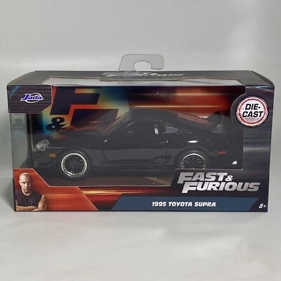 Jada Fast & Furious 1995 Toyota Supra Black 1:32 Scale Diecast Car - Image 1 of 4