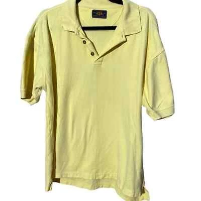 Polo masculino amarelo manga curta vintage Route 66 tamanho (L) *aprox* - Imagem 1 de 4