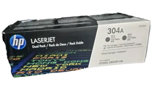 NEU HP Laserjet 304A Original schwarze Tonerkassette CC530AD Doppelpackung - versiegelte Verpackung - Bild 1 von 3