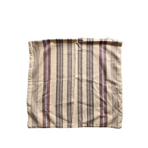 Pottery Barn KASH Striped 24x24 Square Pillow Cover Beige 100% Cotton - Picture 1 of 2