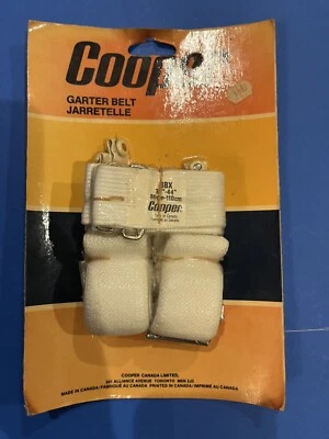 Vintage NOS Ice Hockey Cooper Garter Belt GBX 32"-44" Sealed White - Image 1 of 4