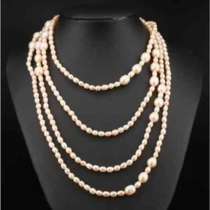 Endless Cultured Pearl Necklace - Picture 1 of 8