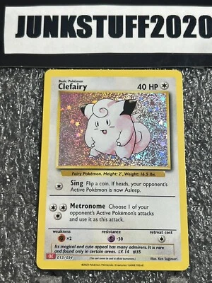 2023 Pokemon Clefairy 013/034 Holo TCG Classic Foil Exclusive New - Image 1 of 3