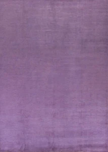 Modern Vegetable Dye Lilac Purple Gabbeh Area Rug 8x11 ft Hand-knotted Carpet - Picture 1 of 16