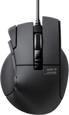 ELECOM USB gaming mouse [DUX] wired 10 button 2400dpi Hardware macro compat - Image 1 of 4