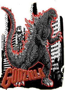 Godzilla Godzilla in the city t-shirt 100% cotton - Picture 1 of 2