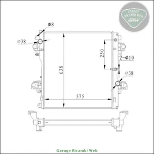 220927N-1774 Wasserkühler für TOYOTA LAND CRUISER - Bild 1 von 2
