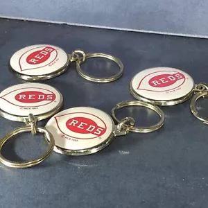 Cincinnati Reds Keychain Lot Of 4 Key Fob Metal MLB Baseball 1.5 Inch - Picture 1 of 6