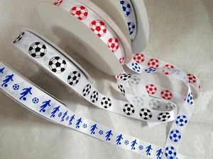 Cinta DEPORTIVA - Copa Mundial de FÚTBOL o FÚTBOL - 20mm Rojo o Azul *ÚLTIMO STOCK* - Imagen 1 de 7