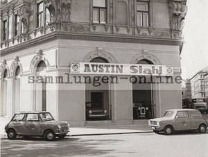 AUSTIN Mini comercio de automóviles acero British Leyland foto fotografía vista de la calle - Imagen 1 de 2