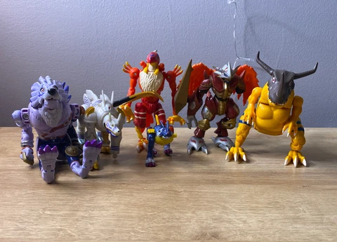 Bandai Digimon Digivolving Figure Lot for Parts Or Restore Cover