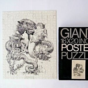 Orson Lowell The Undersea Office Giant Poster Puzzle Underground Vintage 1973 