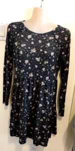 Art Class Girls XL 14-16 Floral Long Sleeves Rayon-Poly Dress CLEARANCE - Picture 1 of 6