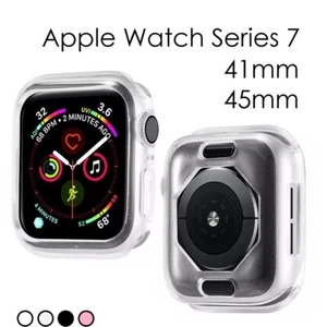 Coque Etui Protection Apple Watch Série 7 41mm - 45mm TPU Souple Ecran Ouvert - Photo 1 sur 14