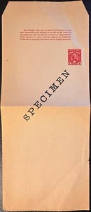 Zanzibar 1 anna periodical wrapper specimen, crease & tear at top *d - Picture 1 of 1