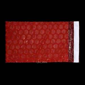 25 Red Anti Static Bubble Envelopes Small Packaging Bag 3" x 5"_80 x 130+25mm - Picture 1 of 12