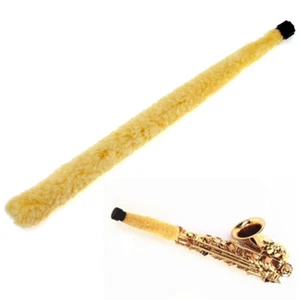 Alto Saxophone Cleaner Yellow Soft Fiber Brush Pad Saver Clean and Dry - Picture 1 of 7