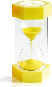 Hourglass Sand Timer,Plastic Sand Clock Hour Glass Sandglass Timer for Kids Game - Picture 1 of 7