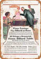 Metal Sign - 1917 Brunswick Billiards -- Vintage Look