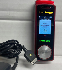 Samsung Juke SCH-U470 - Red ( Verizon ) Rare Swivel MP3 Phone - Bundled