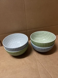 Denmark 4-teiliges Allzweck Porzellan Schüssel Set blau & grün - Bild 1 von 9