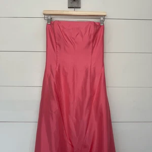 1980s Vintage Jessica McClintock Women’s 10 Pink Strapless Prom Dress - Picture 1 of 7