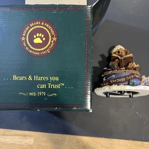 Boyds Bears Music Box Figurine Bailey The Night Before Christmas In Box 270501 - Picture 1 of 4