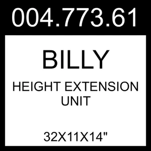 IKEA BILLY Höhenauszug schwarz Eiche Optik 32x11x14" 004.773.61 - Bild 1 von 1