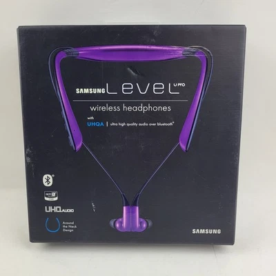 Samsung Level U Pro Stereo Bluetooth in-Ear Headphones w/mic. Purple New - Image 1 of 4