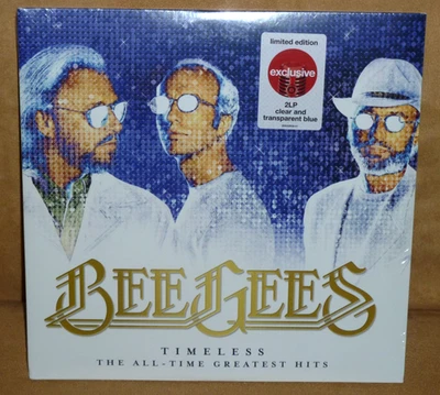 BEE GEES "Timeless (The All-Time Greatest Hits)" - 2xLP Clear & Blue  Vinyl - Image 1 of 2