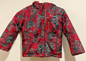 Columbia Youth XXS 4/ 5 Red Hooded Insulated Puff Winter Ski Jacket - Picture 1 of 5