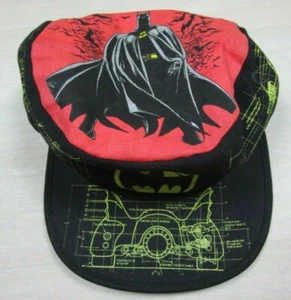 Vintage Batman DC Comics Hat Painters Cap Youth BOYS Kids 90s Cartoon USA AOP - Picture 1 of 12